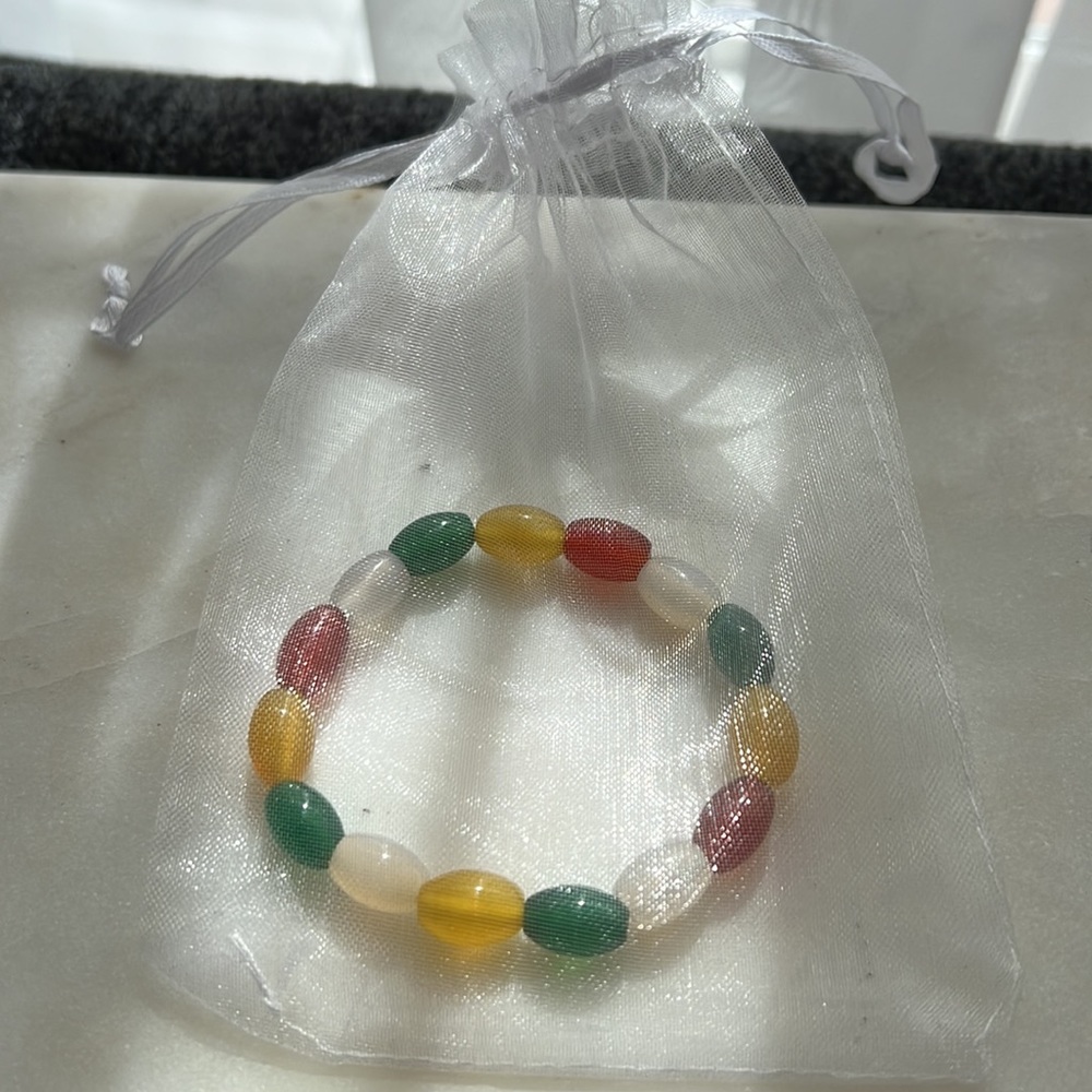 Multi-Colored Stone Beaded Bracelet - image 4